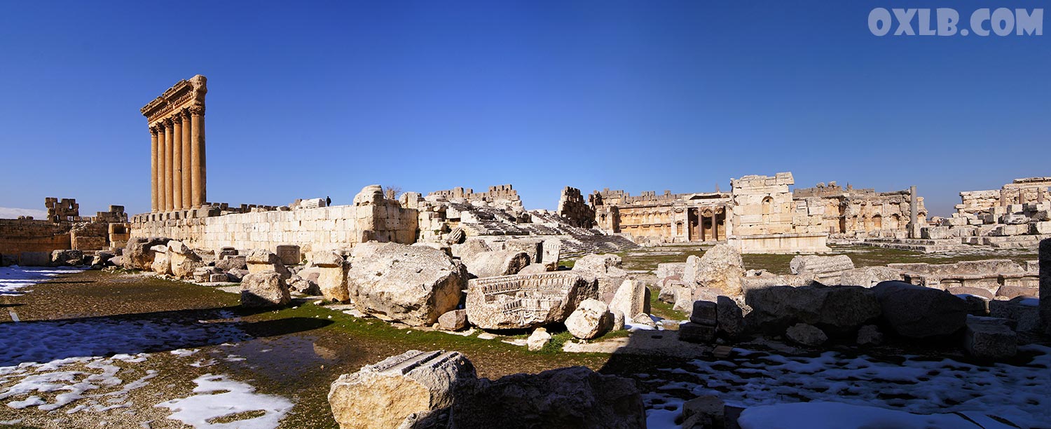 Baalbek, the Columns of Jupiter and Great Court