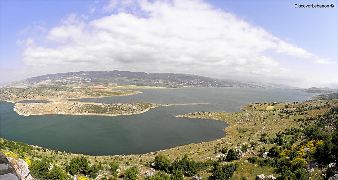 Lake of Qaraoun in poster