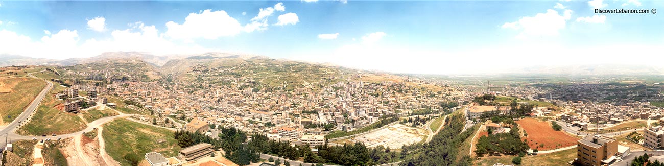 Panorama photo Zahle, capital of the Beqaa