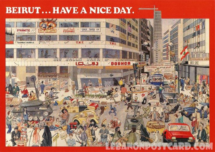 Beirut poster illustration - Beirut have a nice day