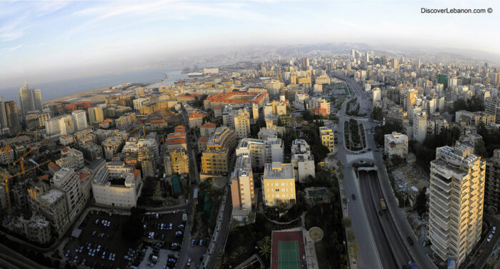 Beirut Aerial view in poster