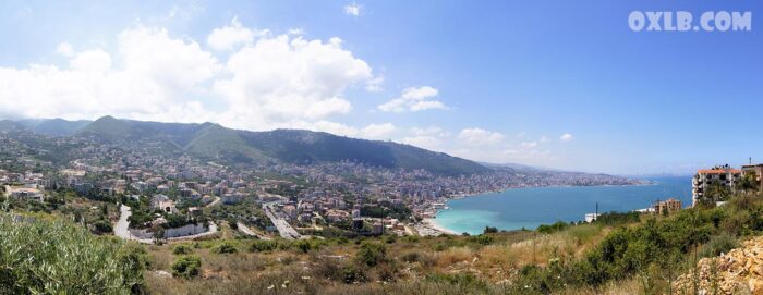 Panorama of Jounieh from Ghazir 2013