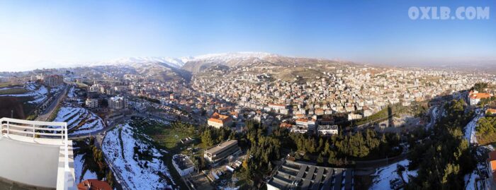 Zahleh in winter 2013 Zahle