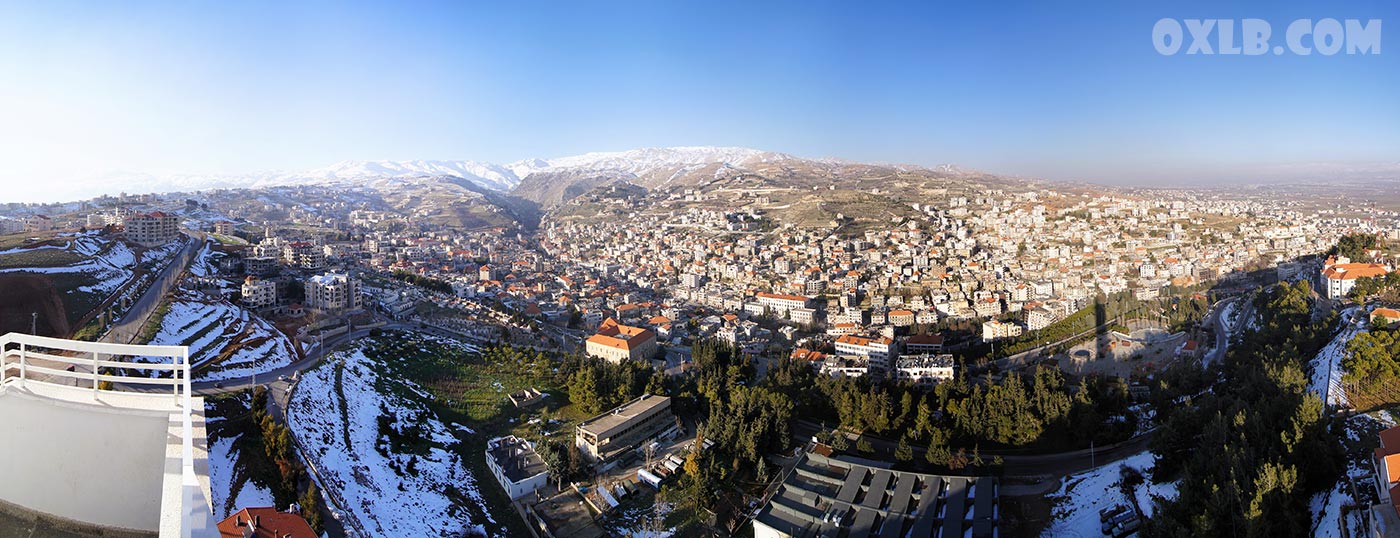 Zahleh in winter 2013 Zahle