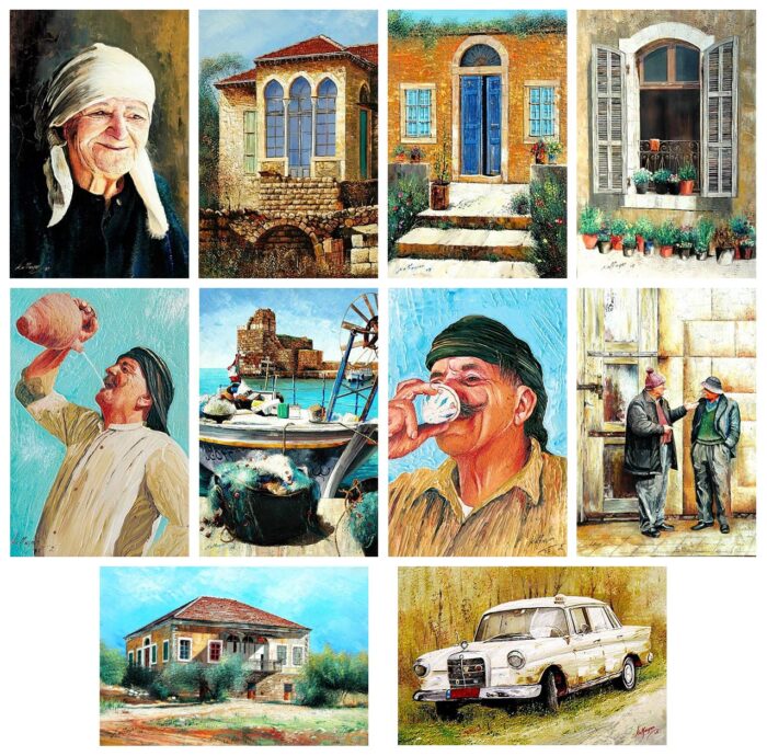Andre Kalfayan art postcards