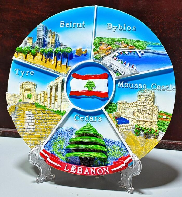 Decorative ceramic dish souvenir