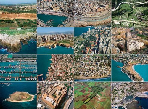 Postcards Lebanon aerial sky views