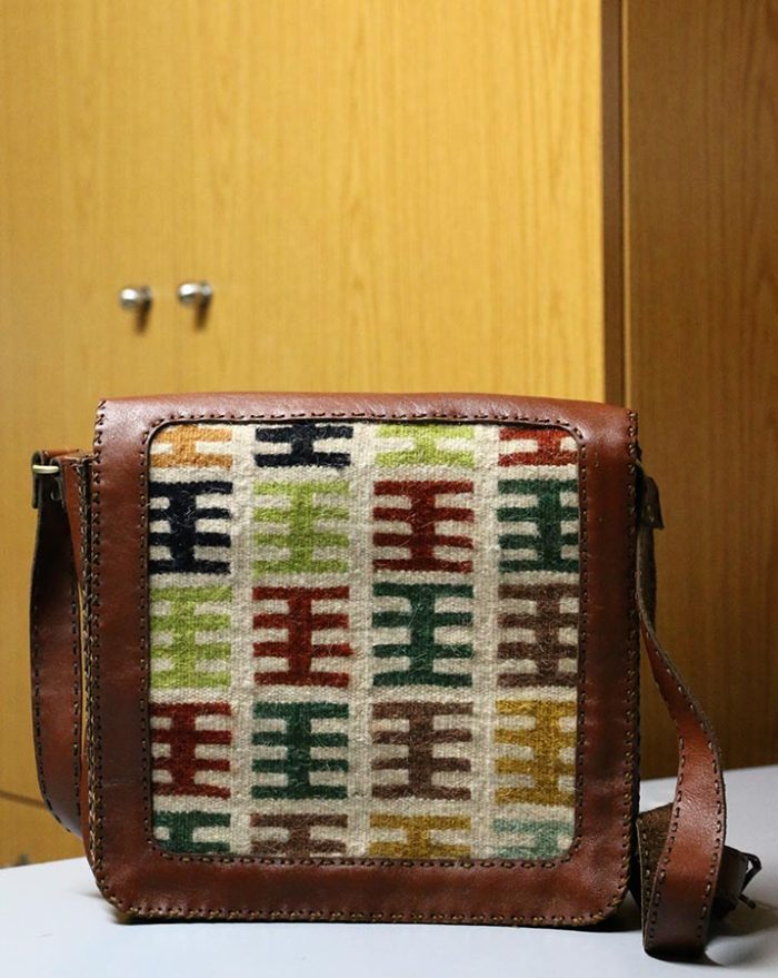 Leather handbags tapestry