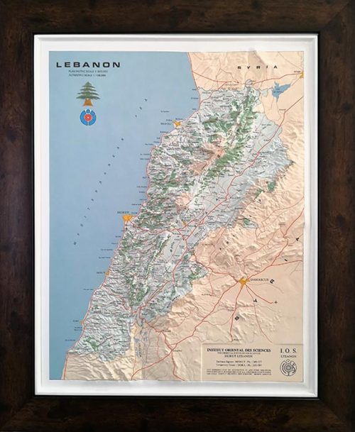 3d map of Lebanon