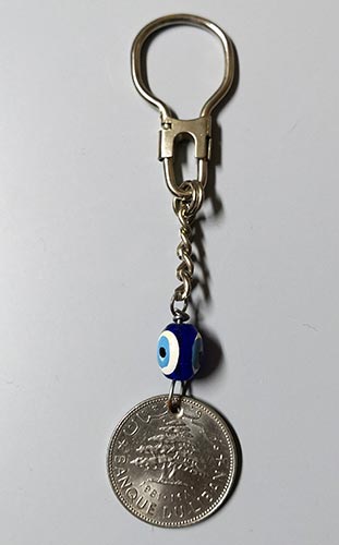 Oriental-design Key-rings Evil eye
