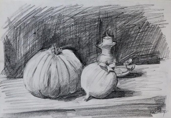 Composition Still Life - drawing
