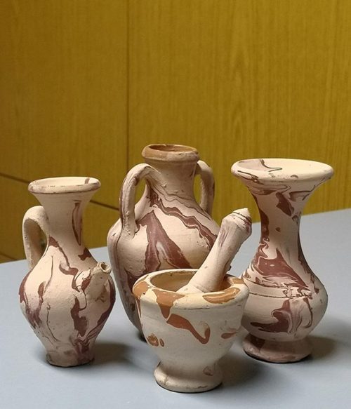 Miniature water vases and mortar pottery Lebanon