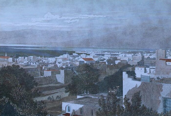 Le Mont Liban vu de Beyrouth - 1850