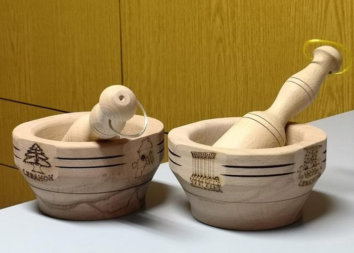 Wooden Handmade Mortar and pestle