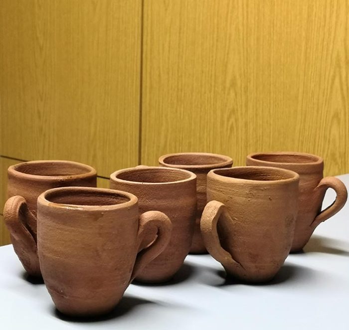 Pottery water cup