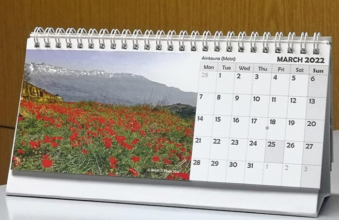 Lebanon Desk Calendar