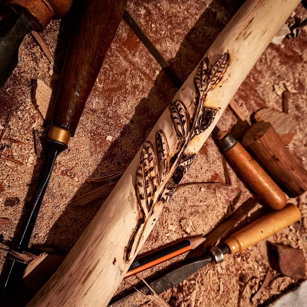 Original handmade canes branch, oak trees Lebanon artwork artisan wood