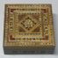 Square wooden arabesque mosaic box