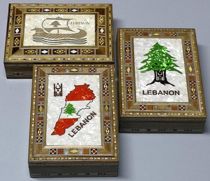 Wooden boxes from Lebanon