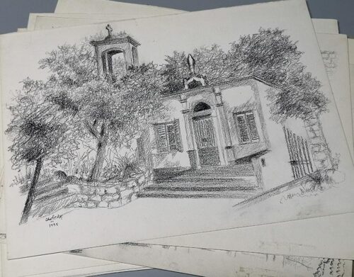 Drawing Churches of Jbeil Byblos