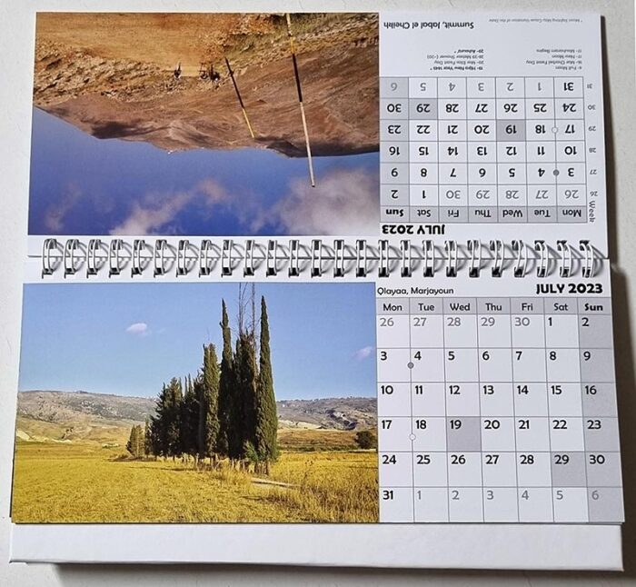Lebanon desk calendar 2023