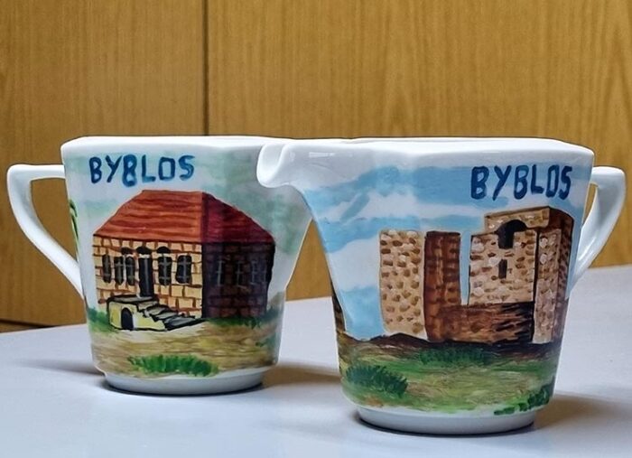 Handmade ceramic cup Jbeil Byblos