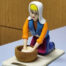 Lebanese woman preparing dough