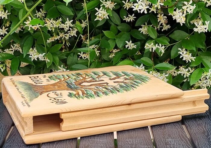 Handmade cedarwood hardcover for book
