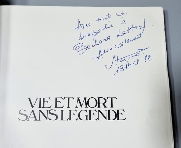 Book signed by Stavro