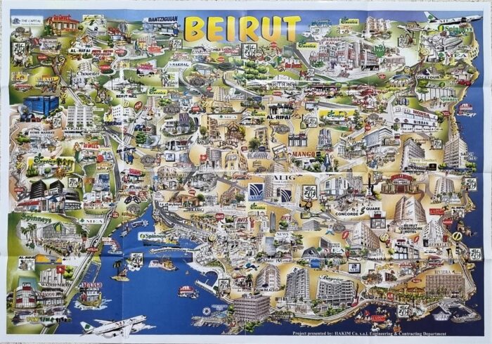 Toon Town Map Beirut guide