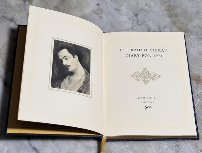 Book The Kahlil Gibran Diary for 1973