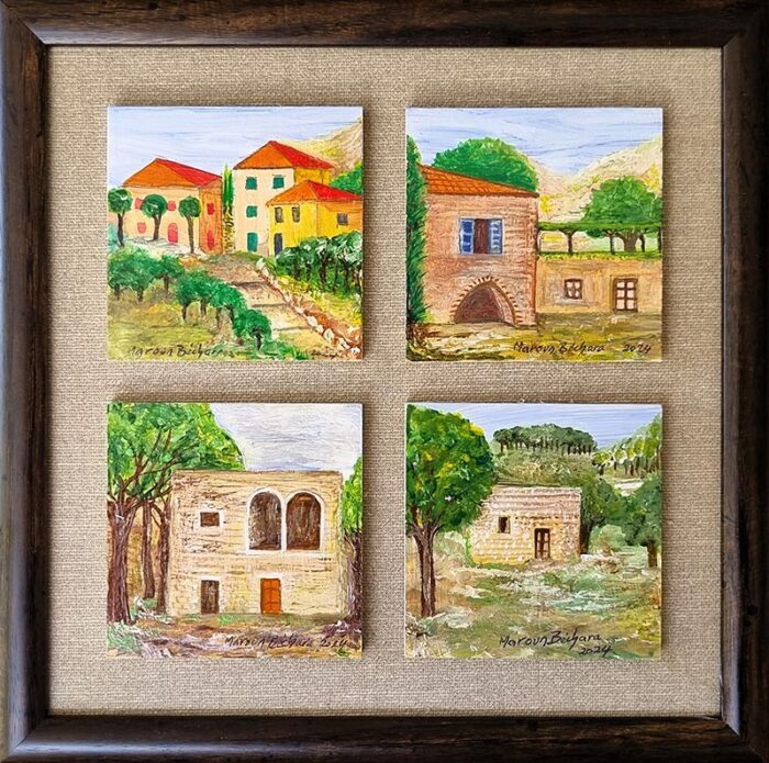 Square framed miniature