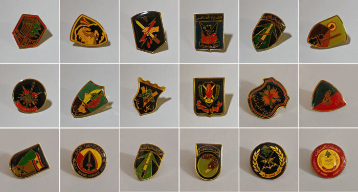 Lebanese army lapel jacket pins