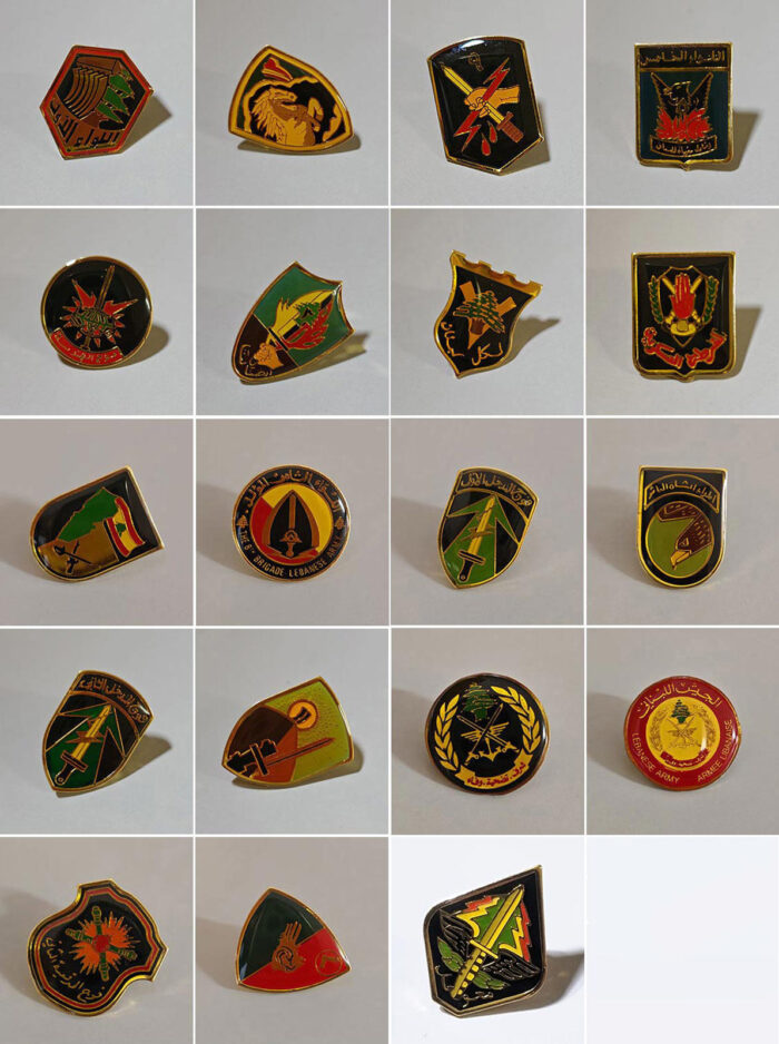 Lebanese army lapel jacket pins