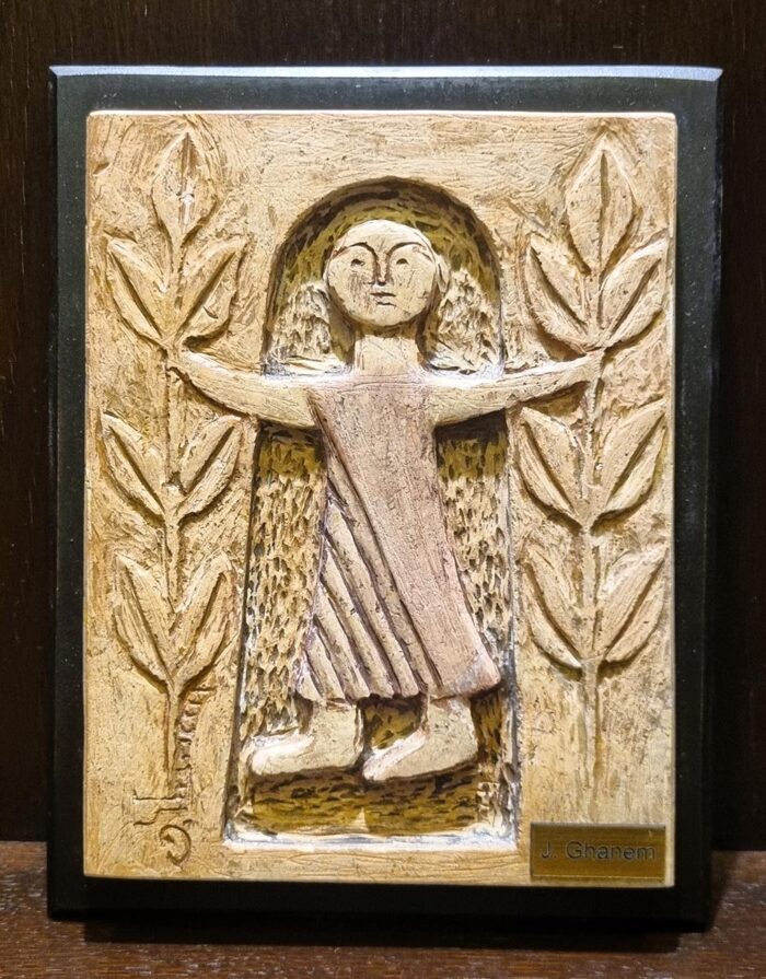 Stele with character, Bas relief