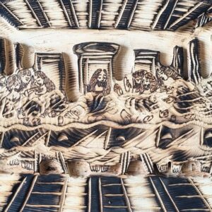 The Last Supper / La Cène - Wood sculpture in relief - Image 2