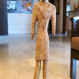 Phoenician statuettes handmade sculpture on Testa stone - Image 1