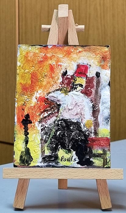 Abou Abed in painting