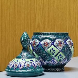 Enameled Minakari Persian candy box - Image 2