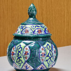Enameled Minakari Persian candy box - Image 1