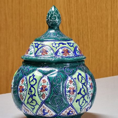 Enameled Minakari Persian candy box