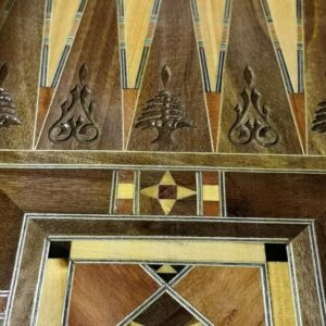 Engraved Wooden backgammon - Image 2