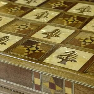 Engraved Wooden backgammon - Image 5