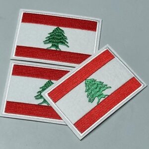 2 Flag of Lebanon badges - Image 1