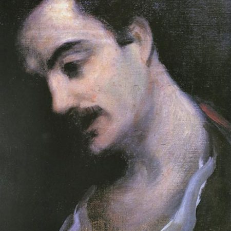 Gibran Khalil Portrait in art painting