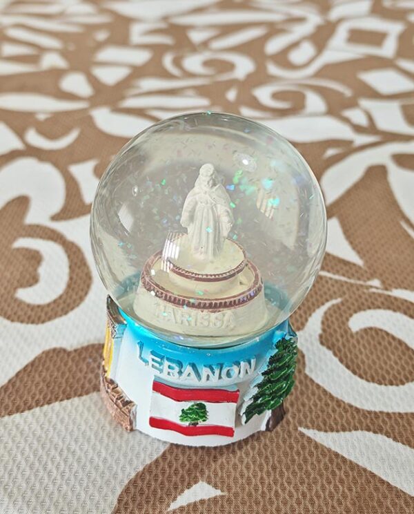 Harissa Virgin Mary Water Globe