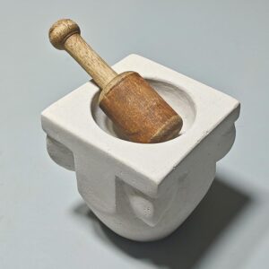mortar engraved from natural stone