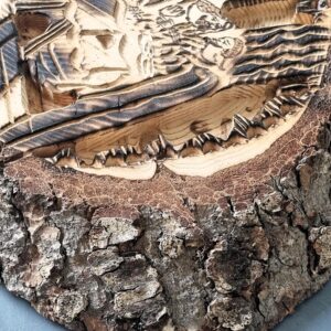 Last Supper wood sculpture