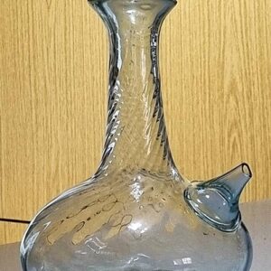 Glass flat duck water jug - Image 1