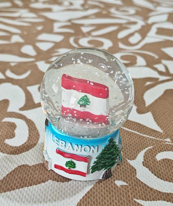 Lebanon Flag Water Globe